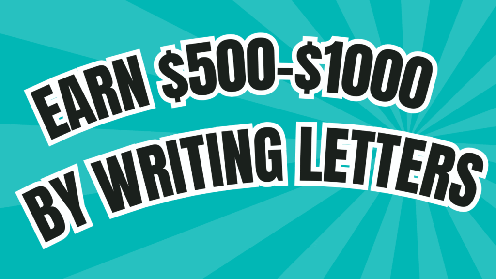 letter writing side hustle